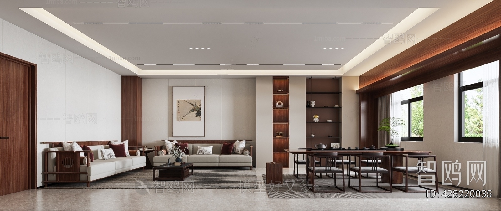 New Chinese Style Reception Room