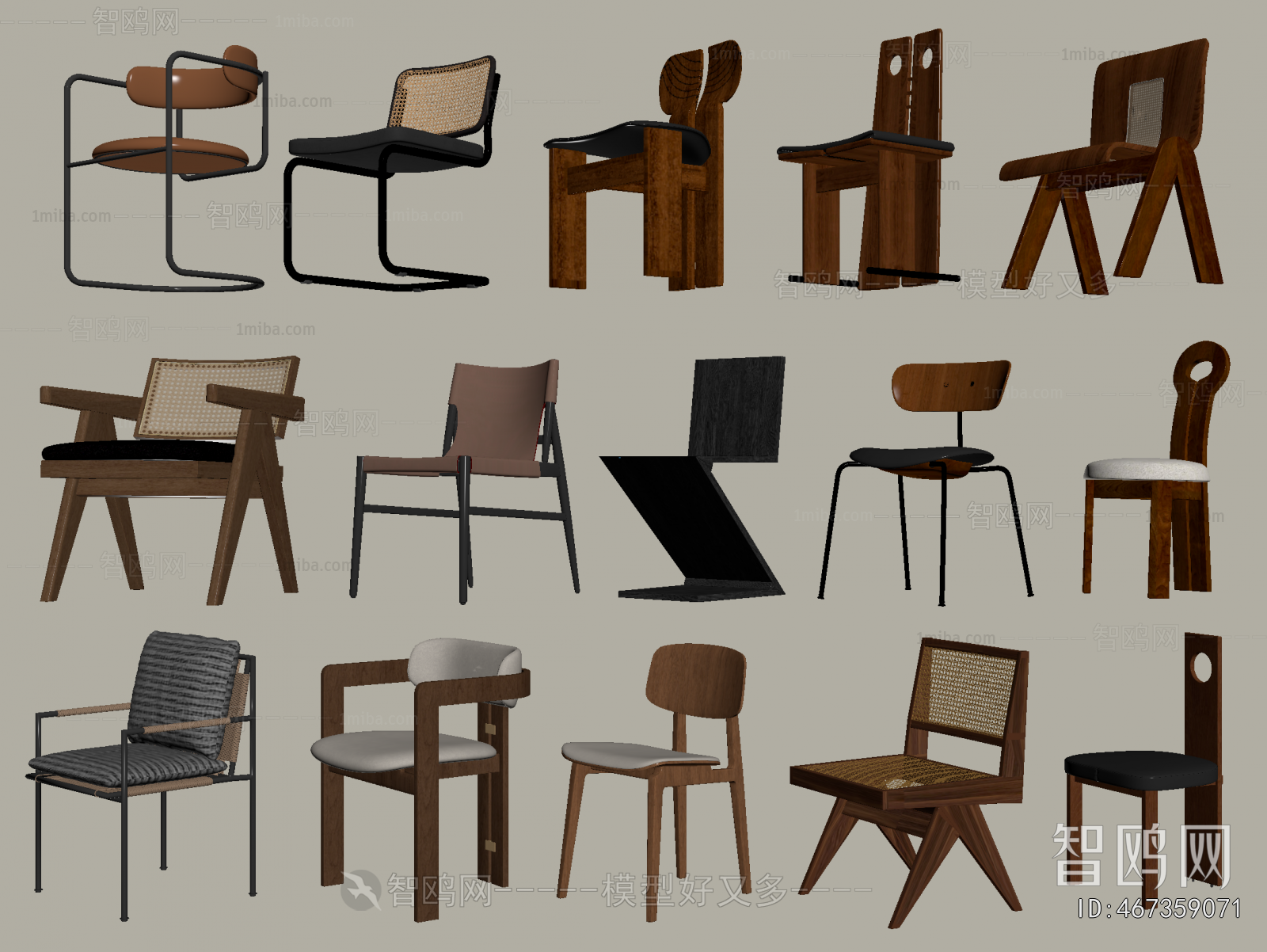 Wabi-sabi Style Lounge Chair