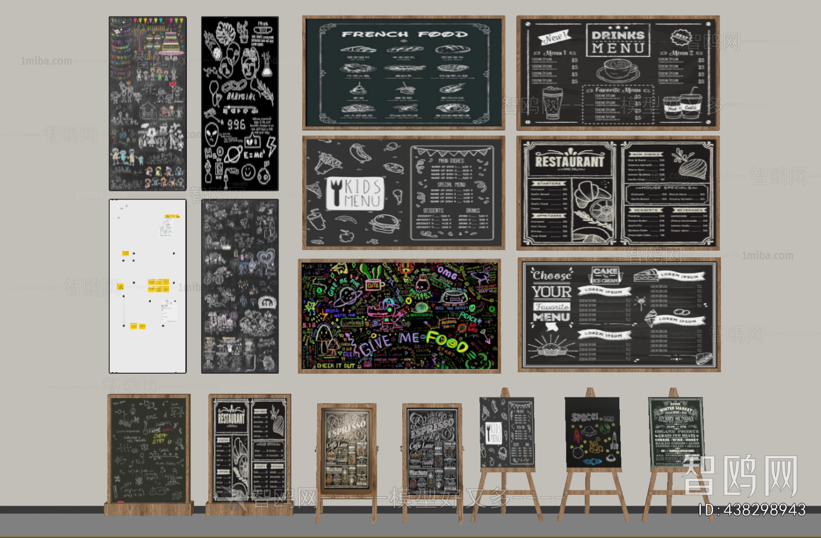 Modern Blackboard/whiteboard