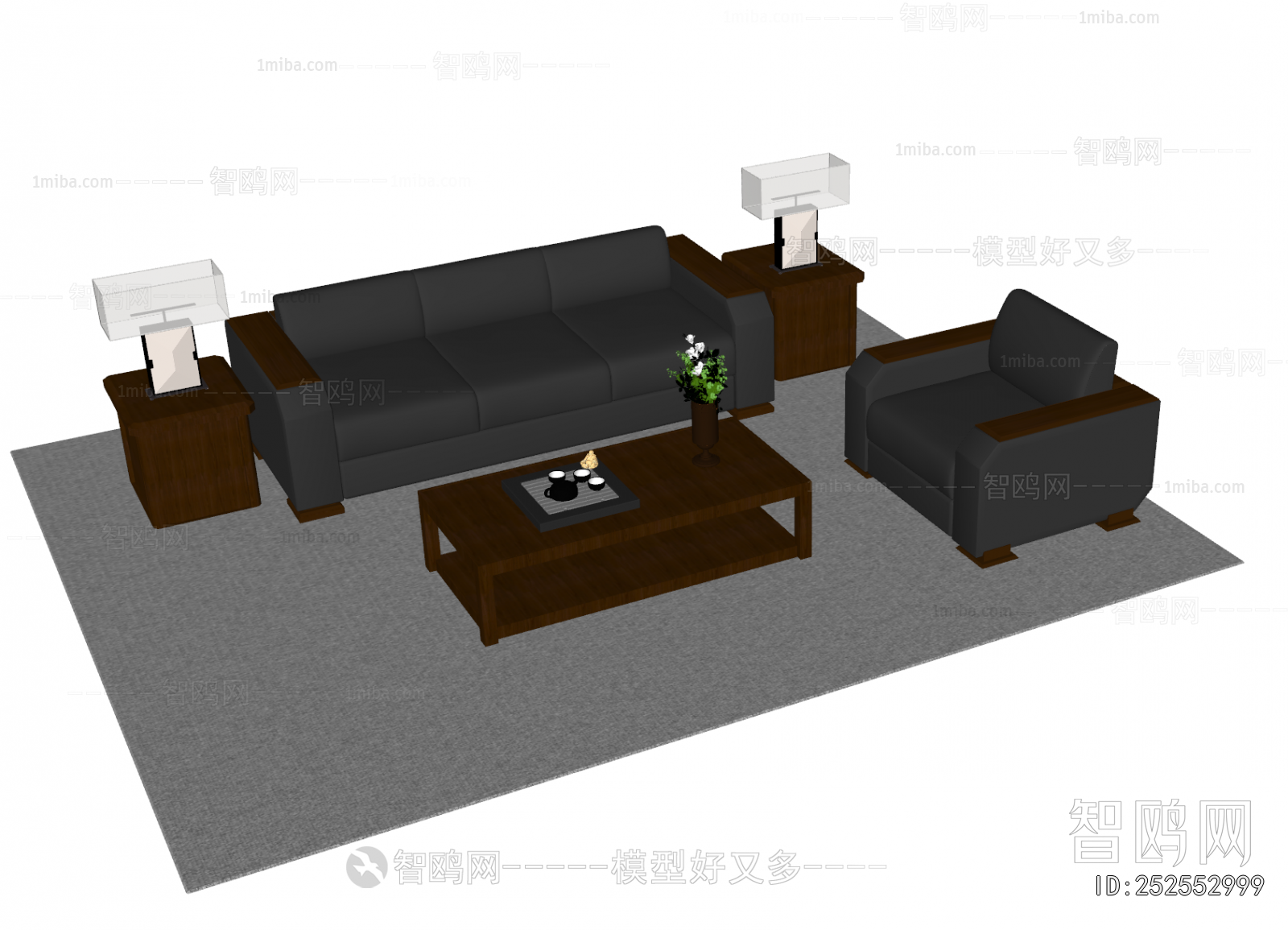 New Chinese Style Sofa Combination