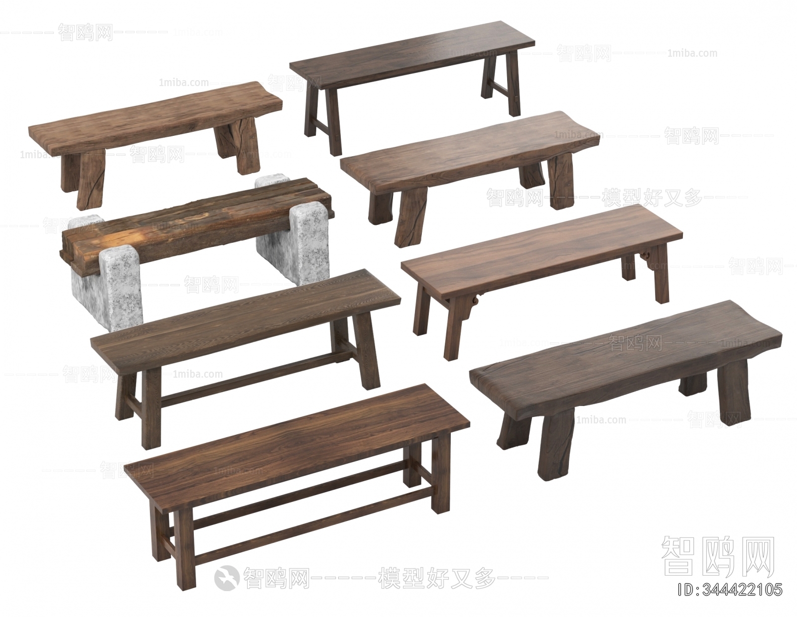 New Chinese Style Bench