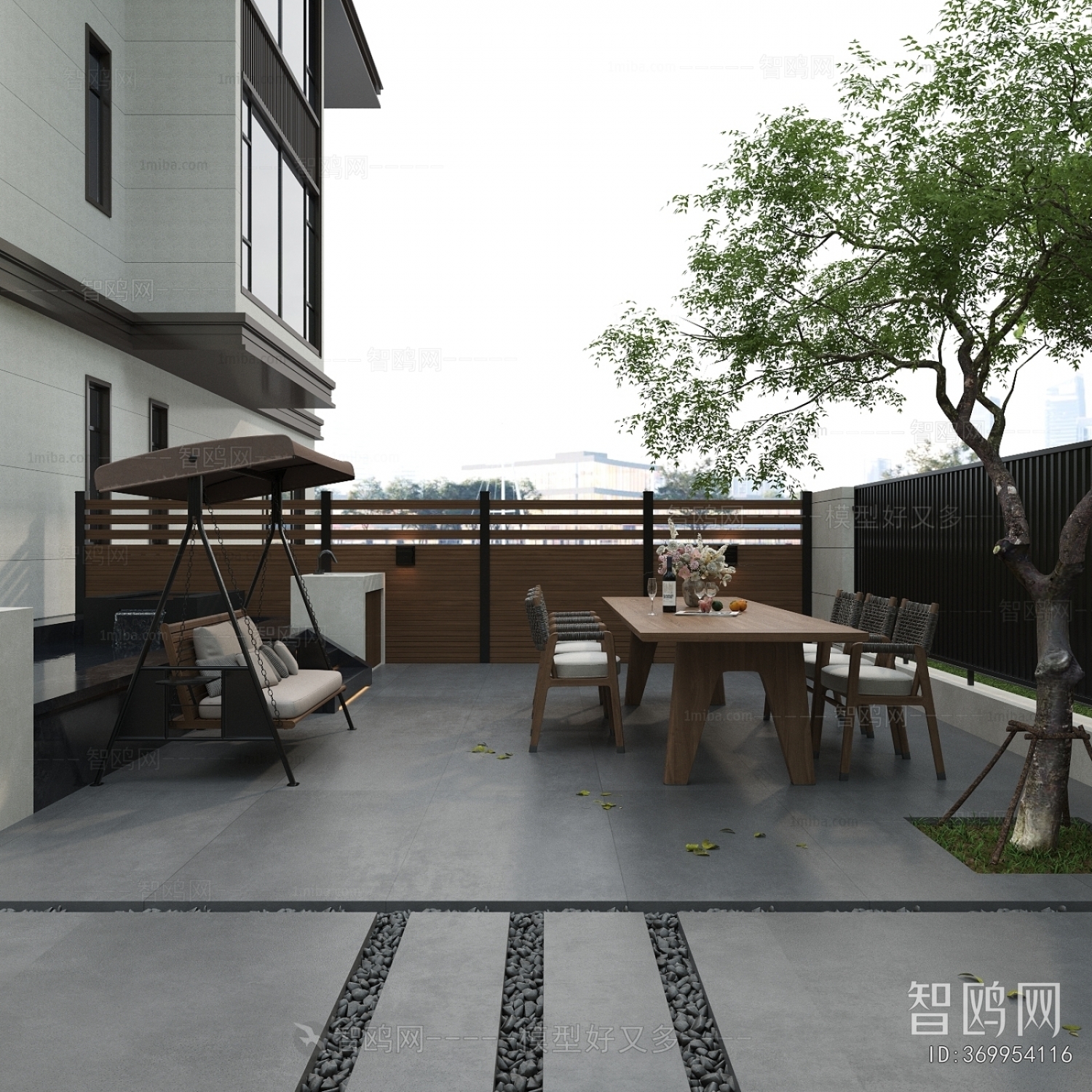 Modern Courtyard/landscape