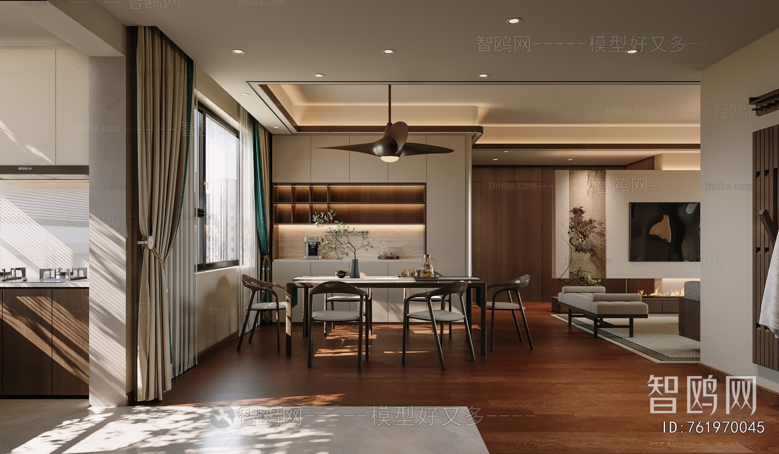 New Chinese Style Dining Room