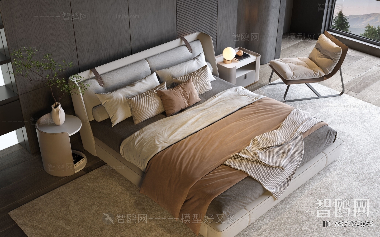 Modern Double Bed