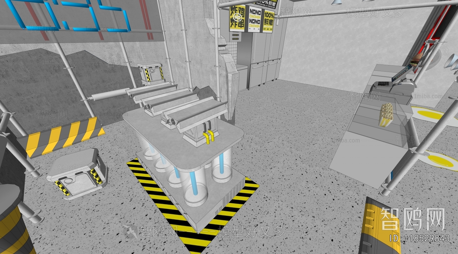 Industrial Style Facade Element