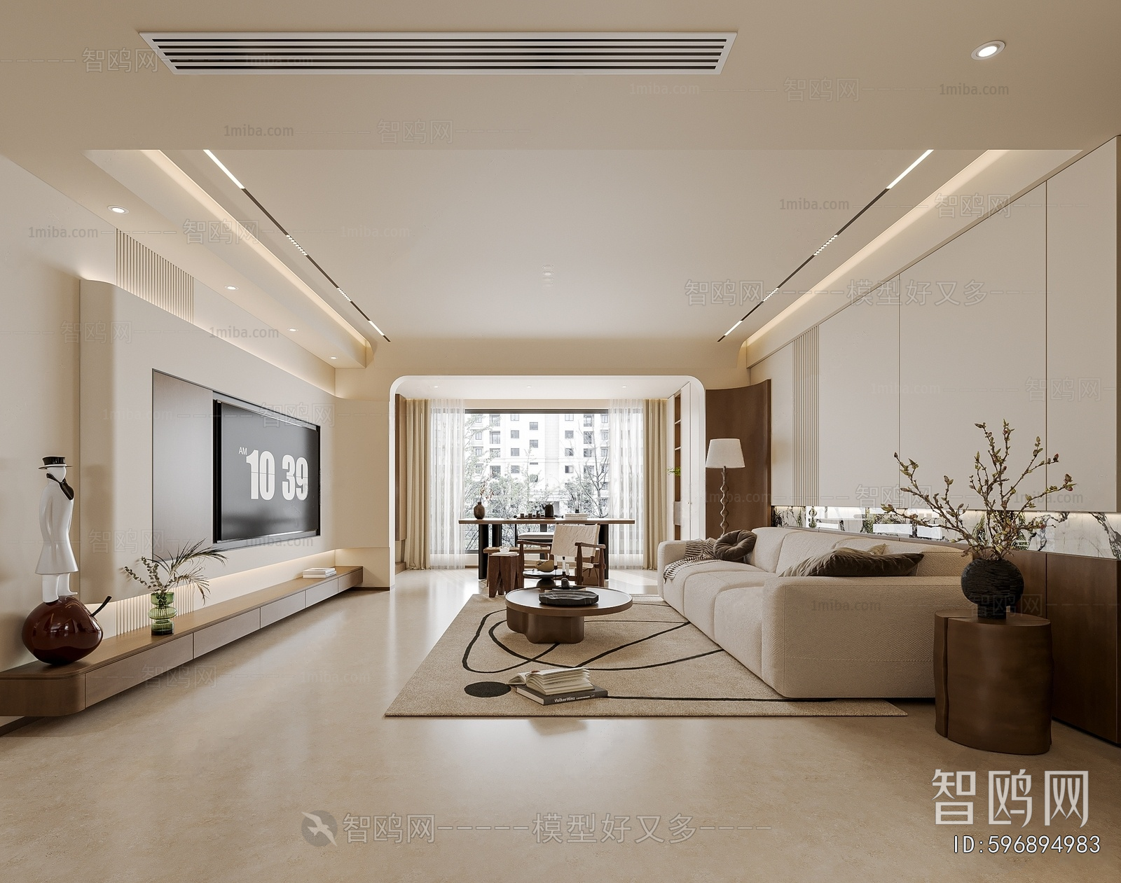 Wabi-sabi Style A Living Room