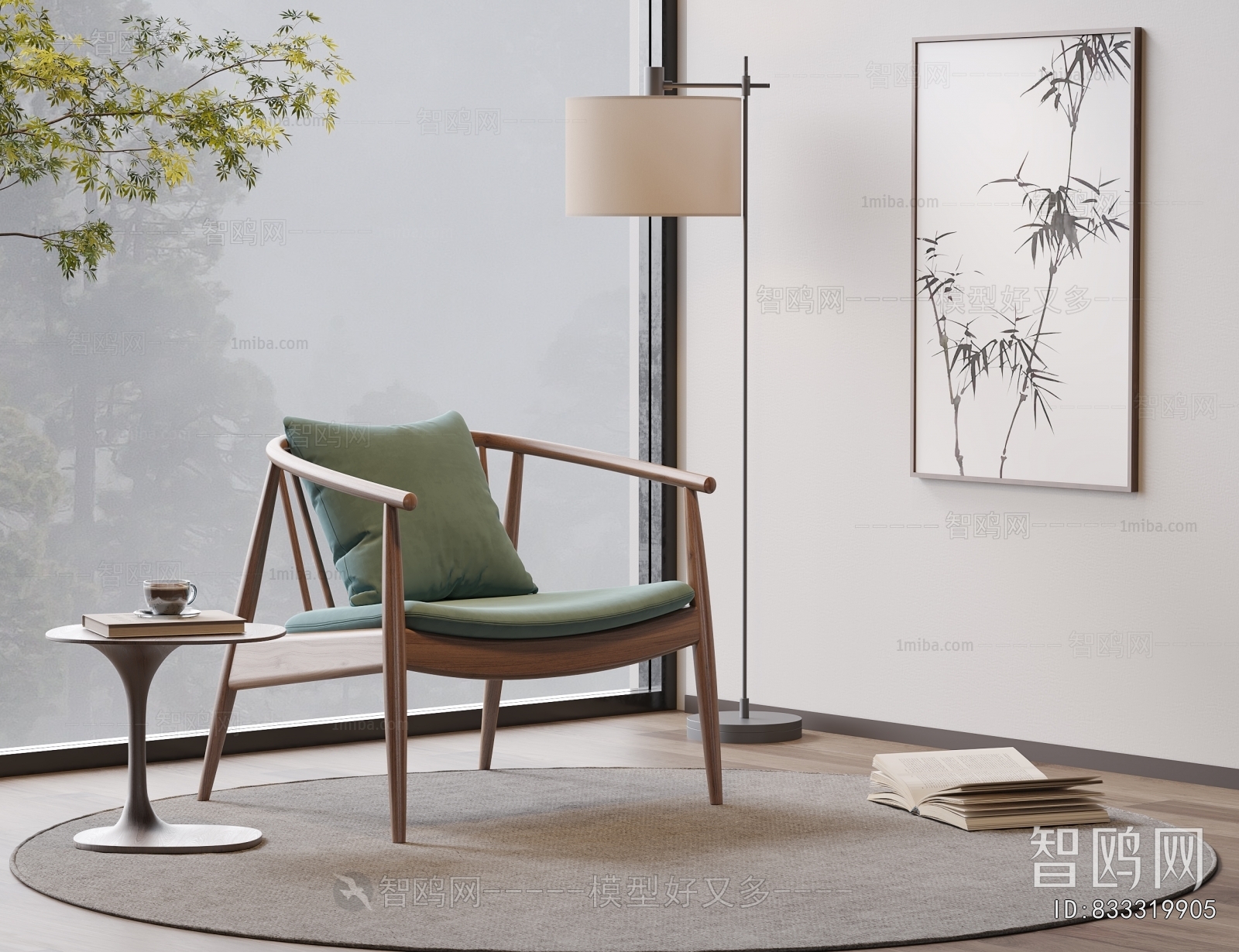 New Chinese Style Lounge Chair