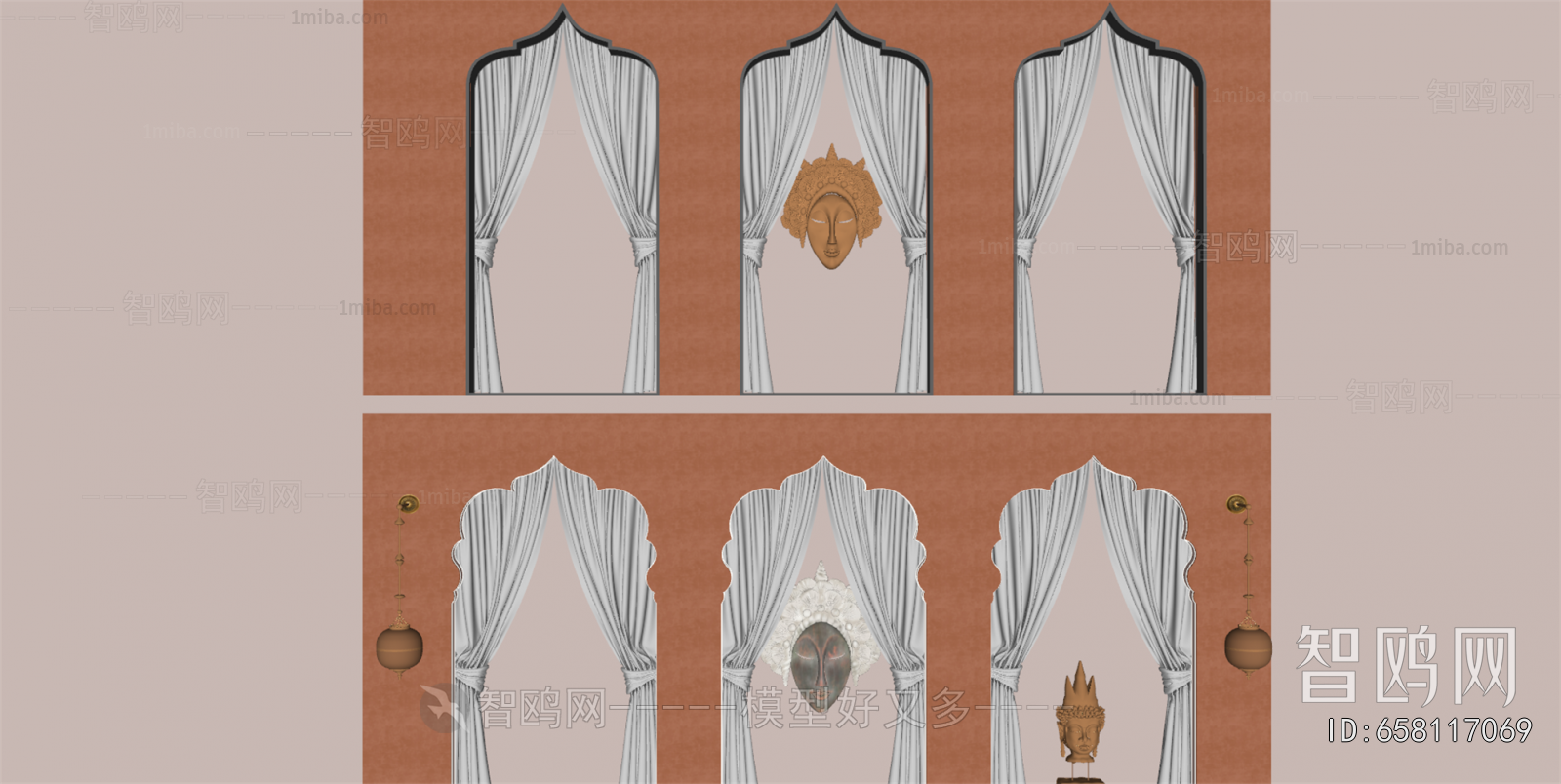 Southeast Asian Style Door