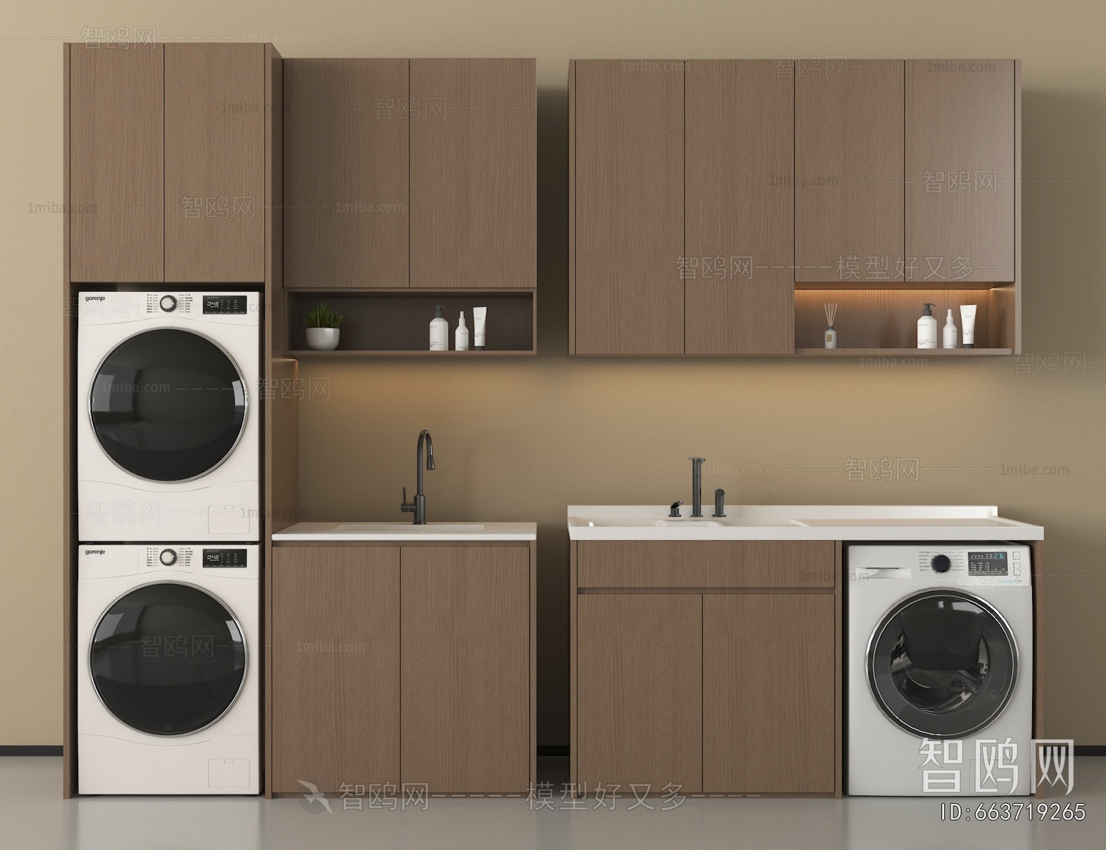 Modern Laundry Cabinet