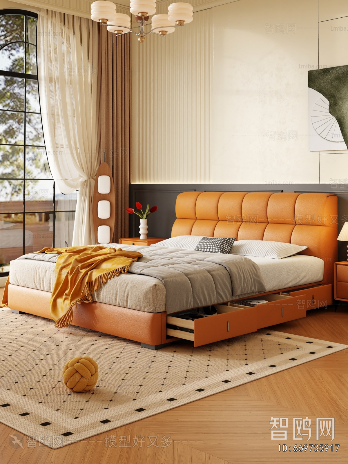 French Style Double Bed