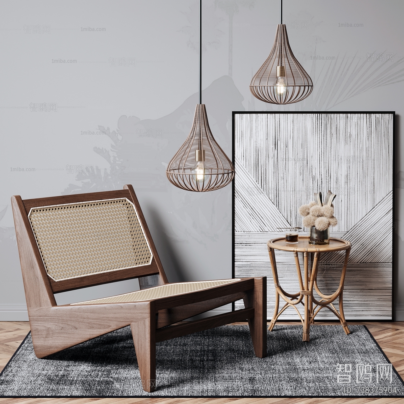 Wabi-sabi Style Lounge Chair