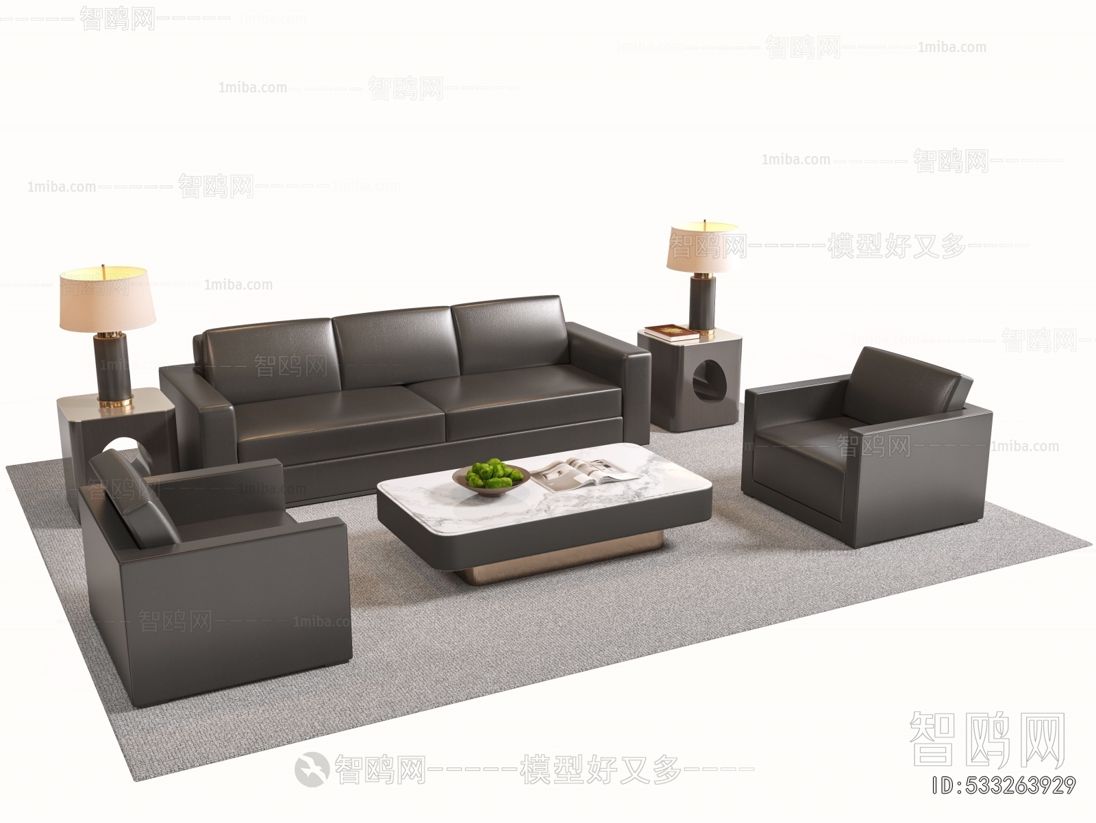 New Chinese Style Sofa Combination
