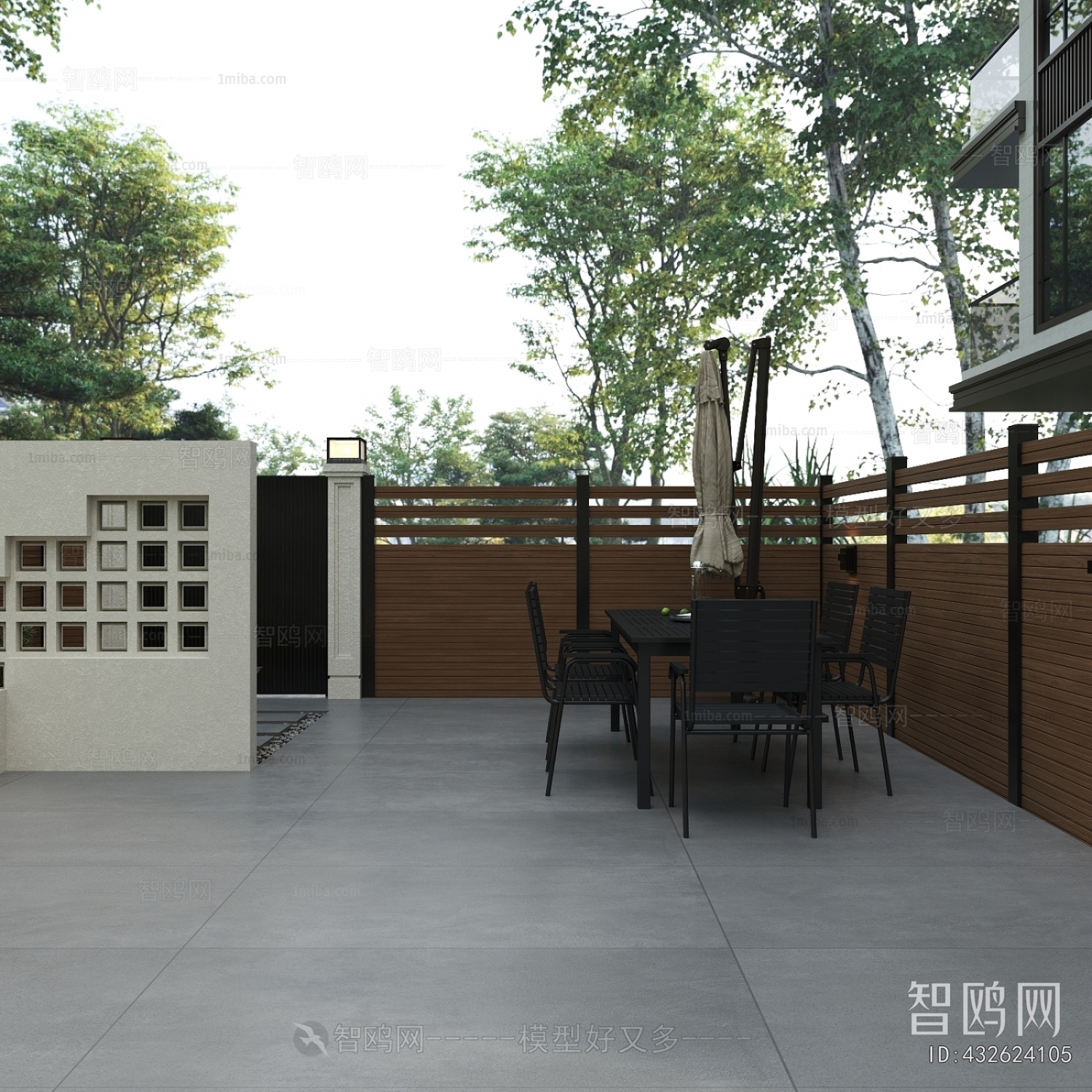 Modern Courtyard/landscape