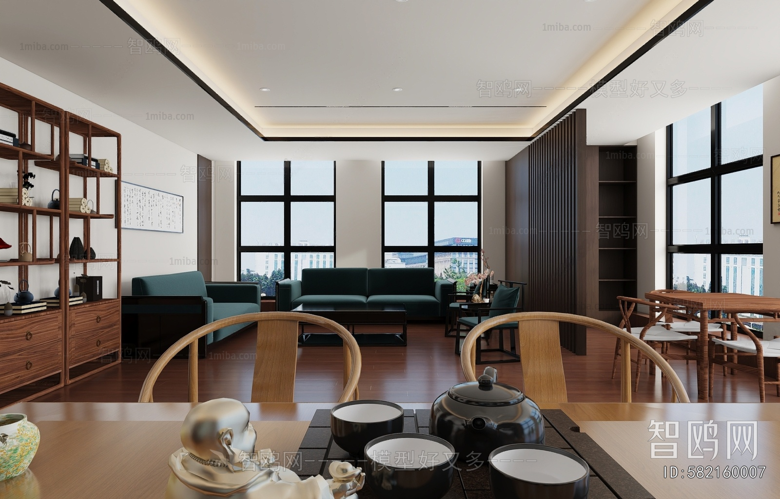 New Chinese Style Reception Room