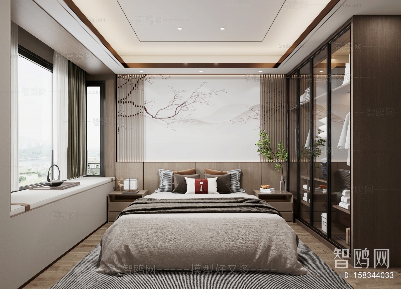 New Chinese Style Bedroom