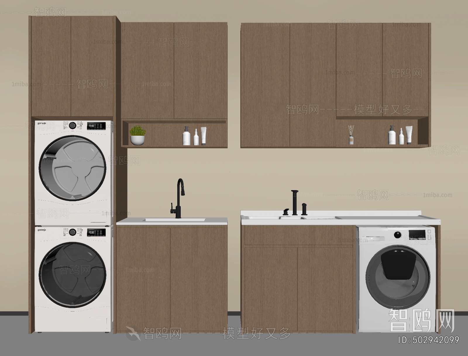 Modern Laundry Cabinet