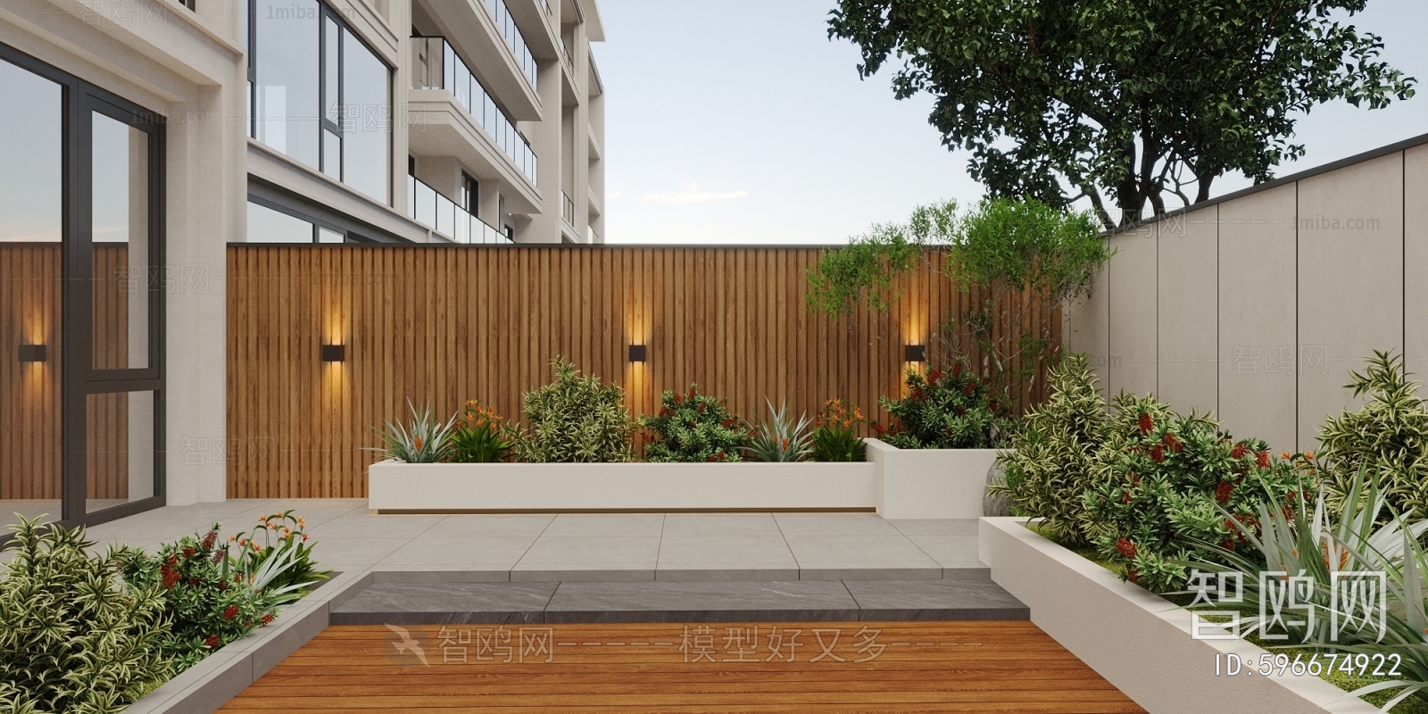 Modern Courtyard/landscape