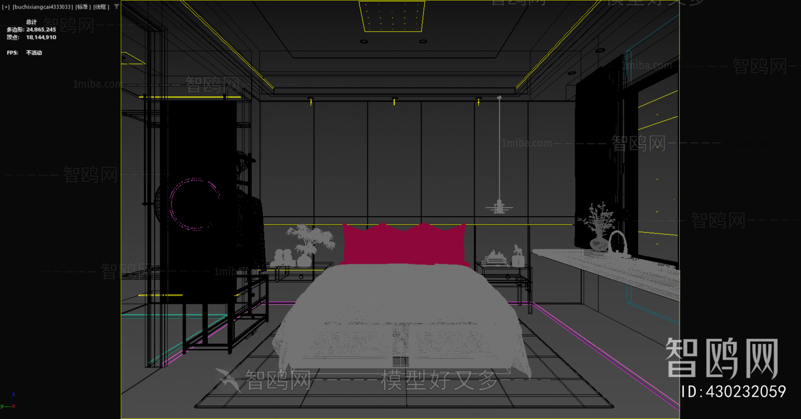 New Chinese Style Bedroom