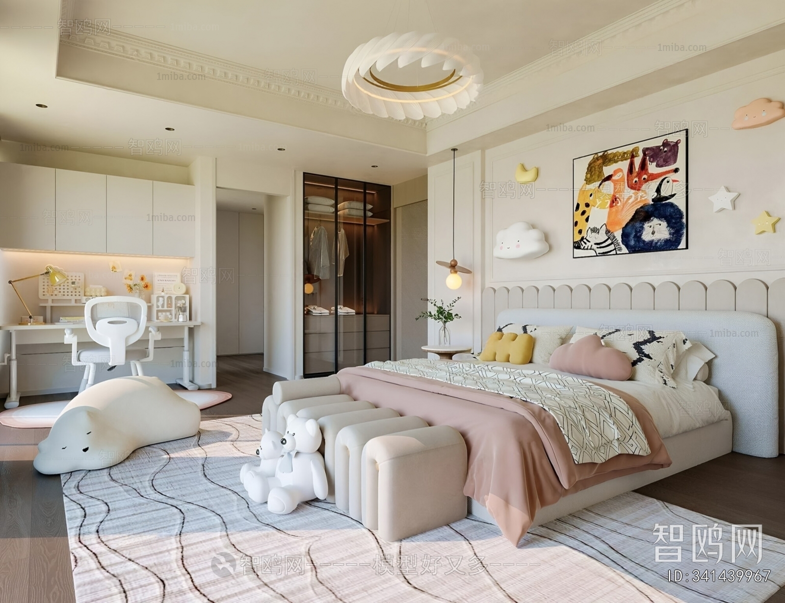 French Style Girl's Room Daughter's Room