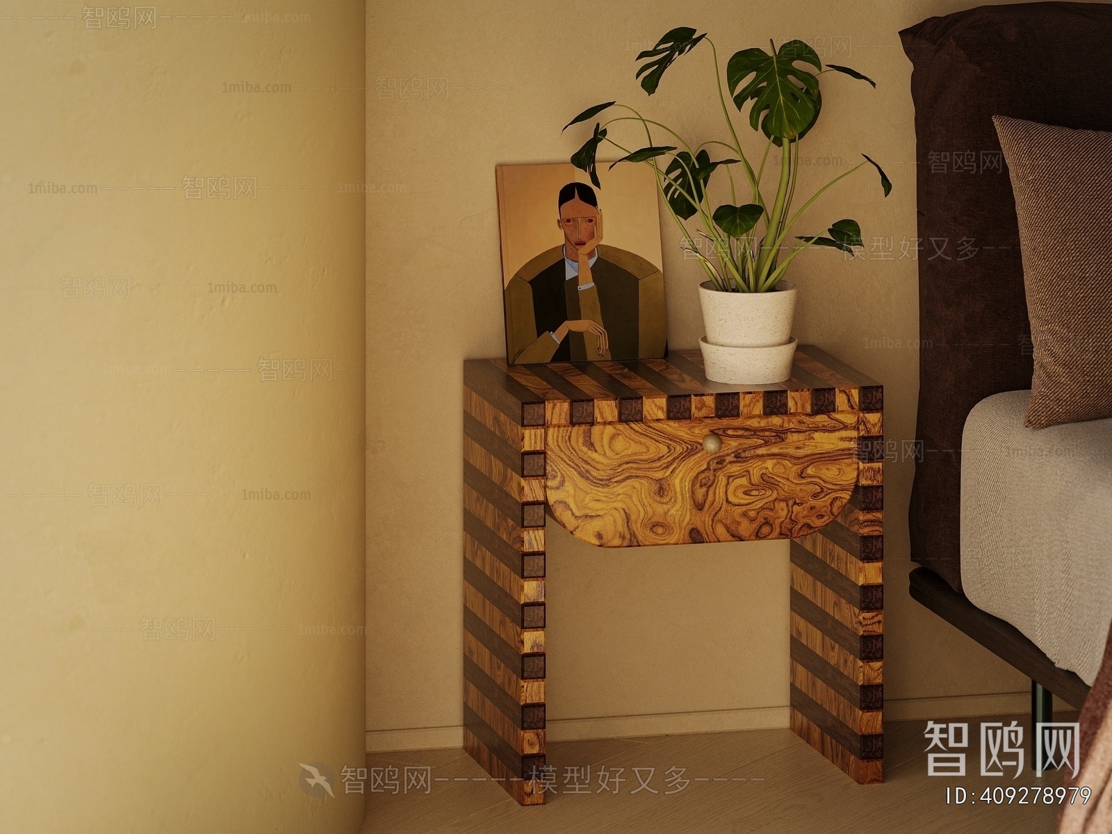 Modern Bedside Cupboard