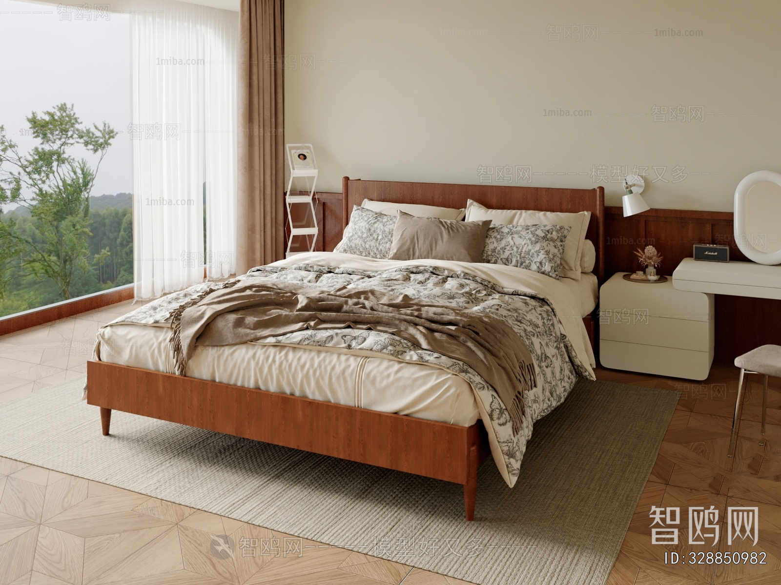 French Style Double Bed