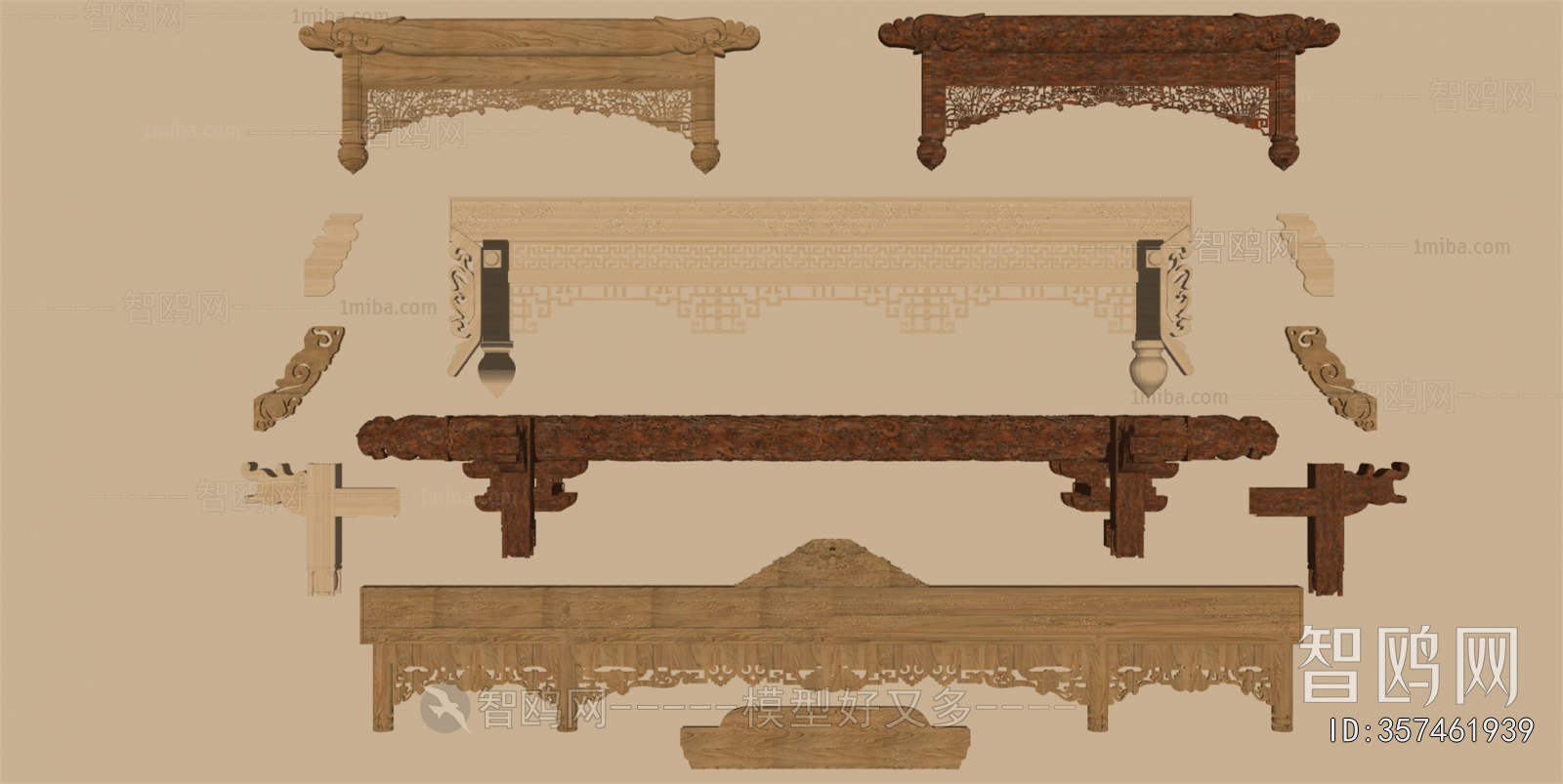 Chinese Style Building Component