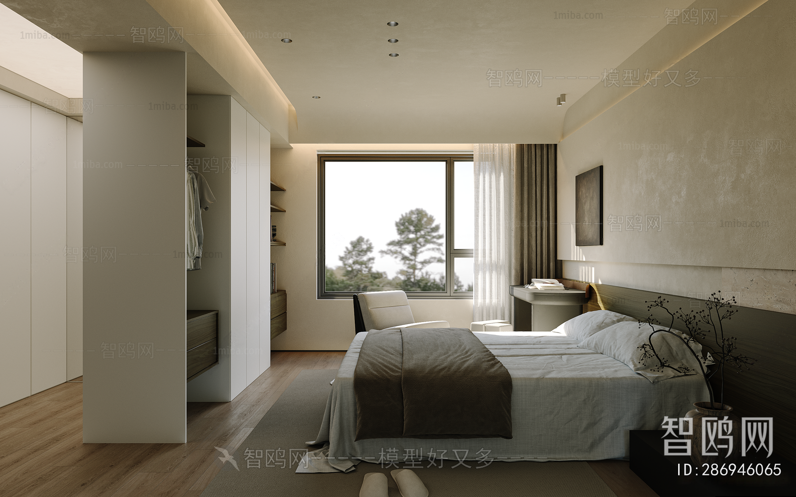 Wabi-sabi Style Bedroom