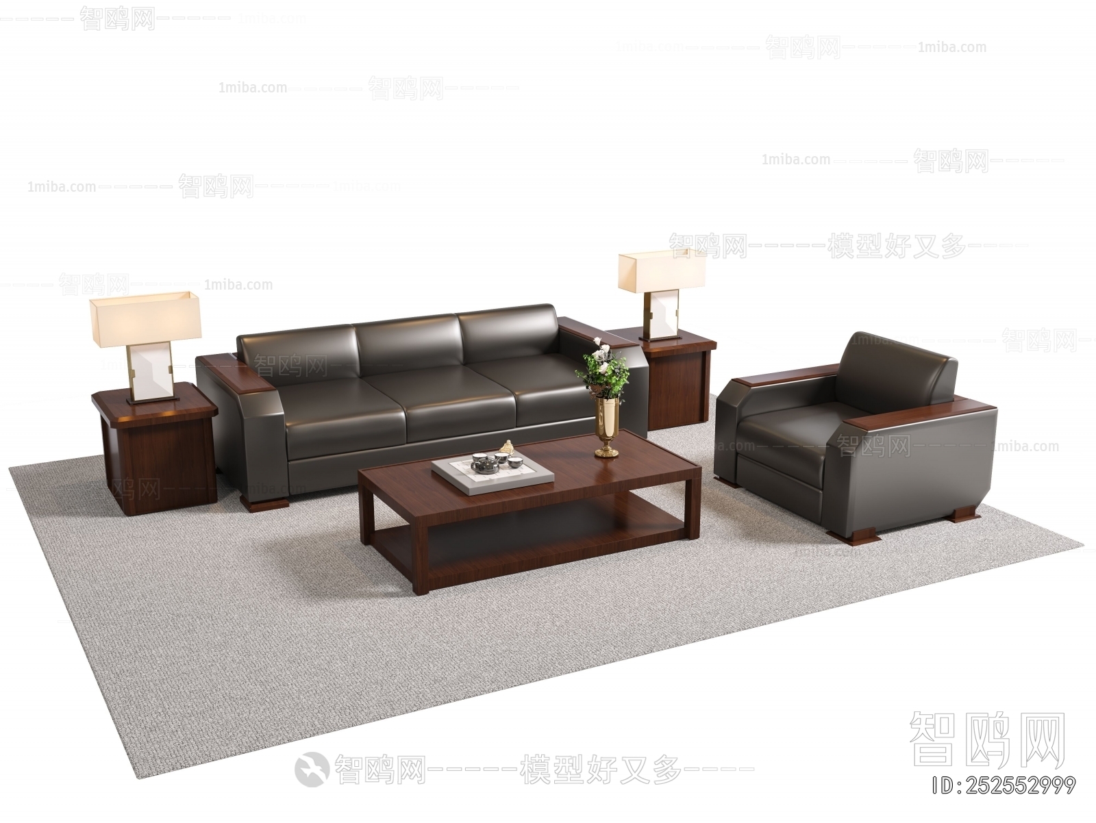 New Chinese Style Sofa Combination