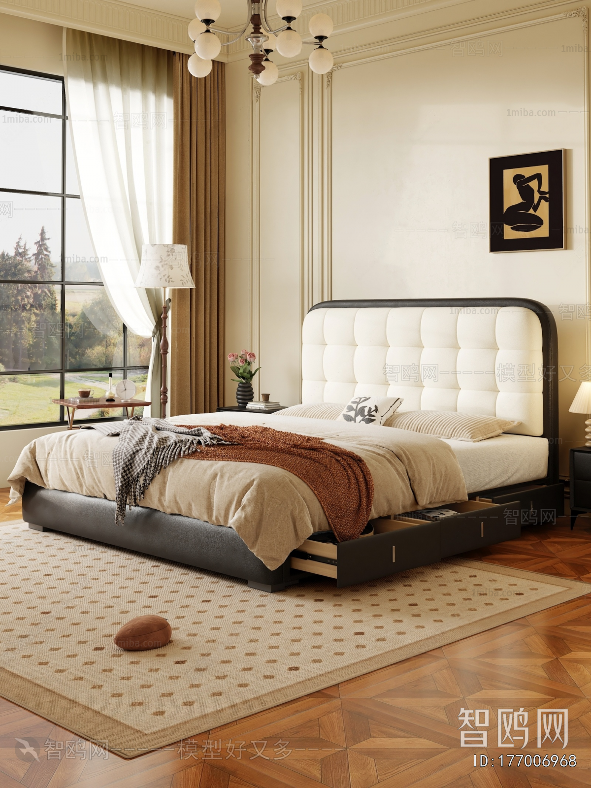 French Style Double Bed