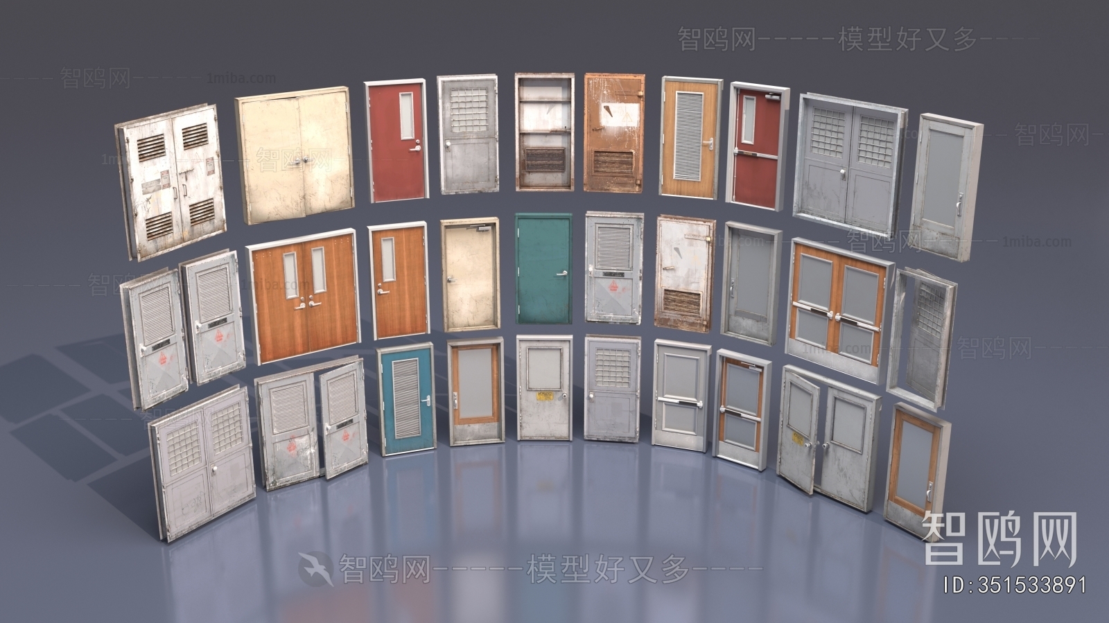 Industrial Style Single Door