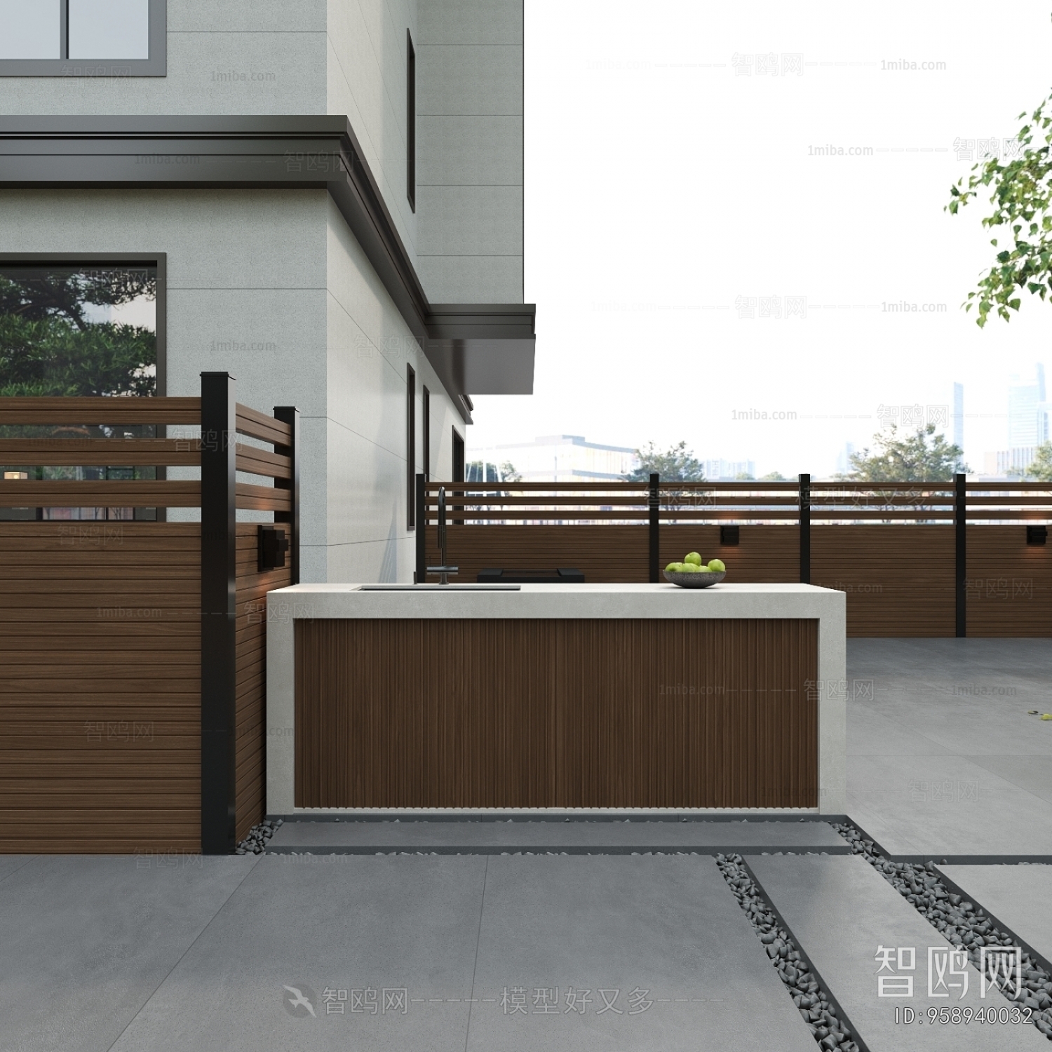 Modern Courtyard/landscape