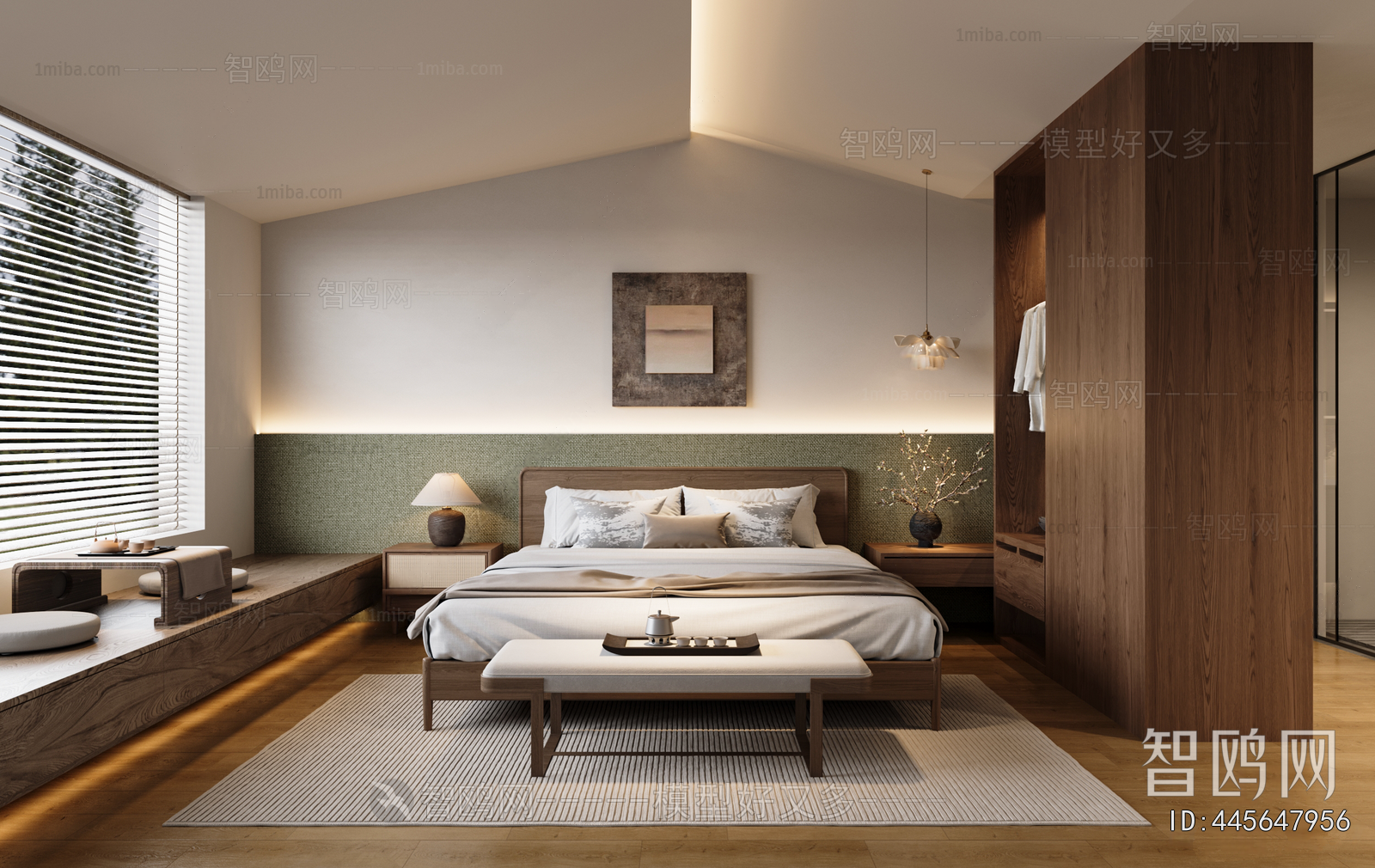 Wabi-sabi Style Bedroom