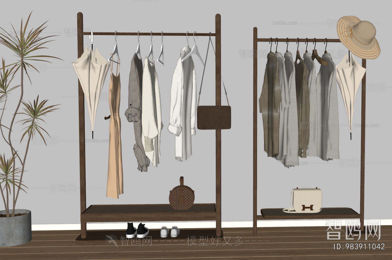 Wabi-sabi Style Coat Hanger