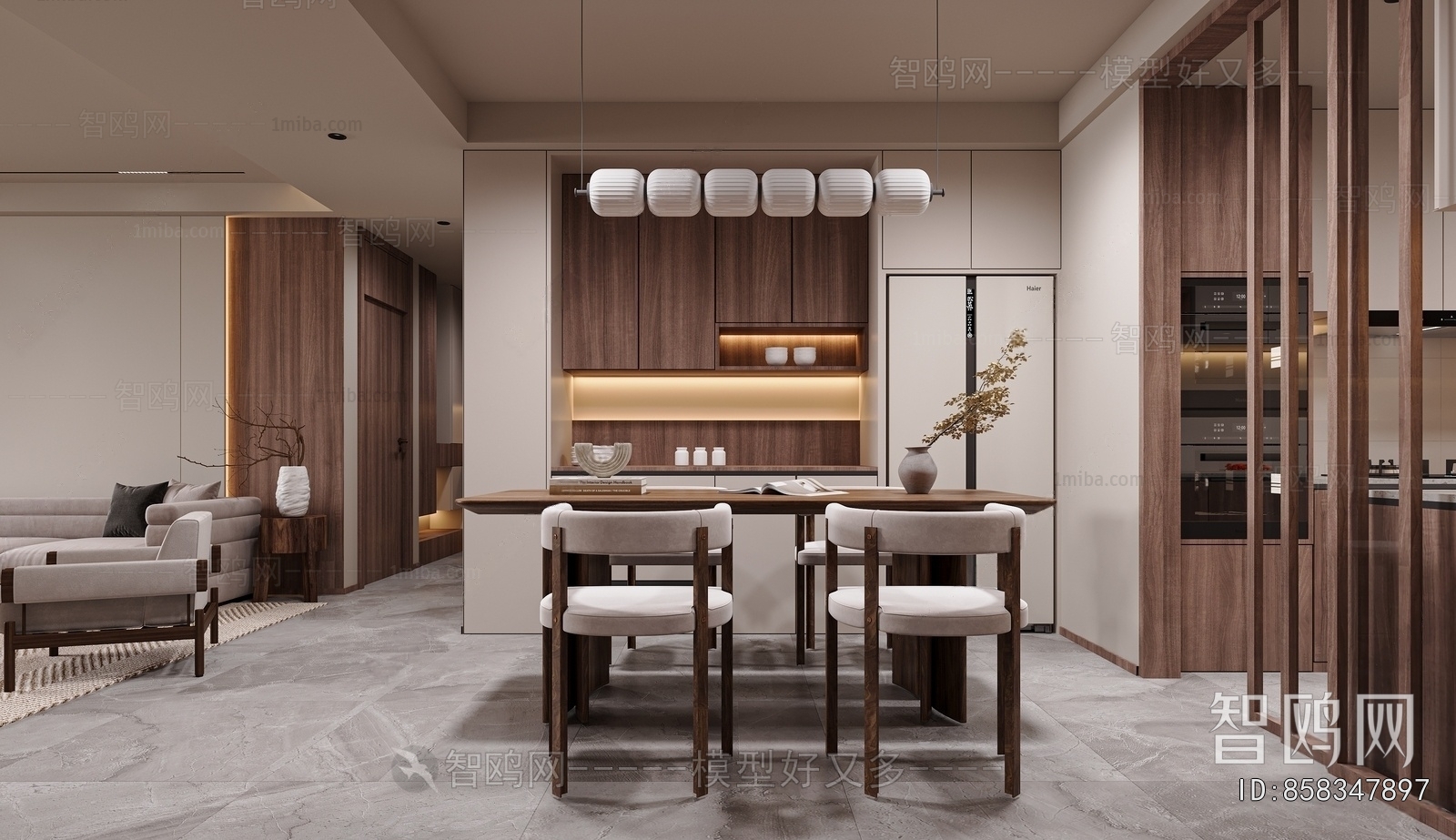 Wabi-sabi Style Dining Room