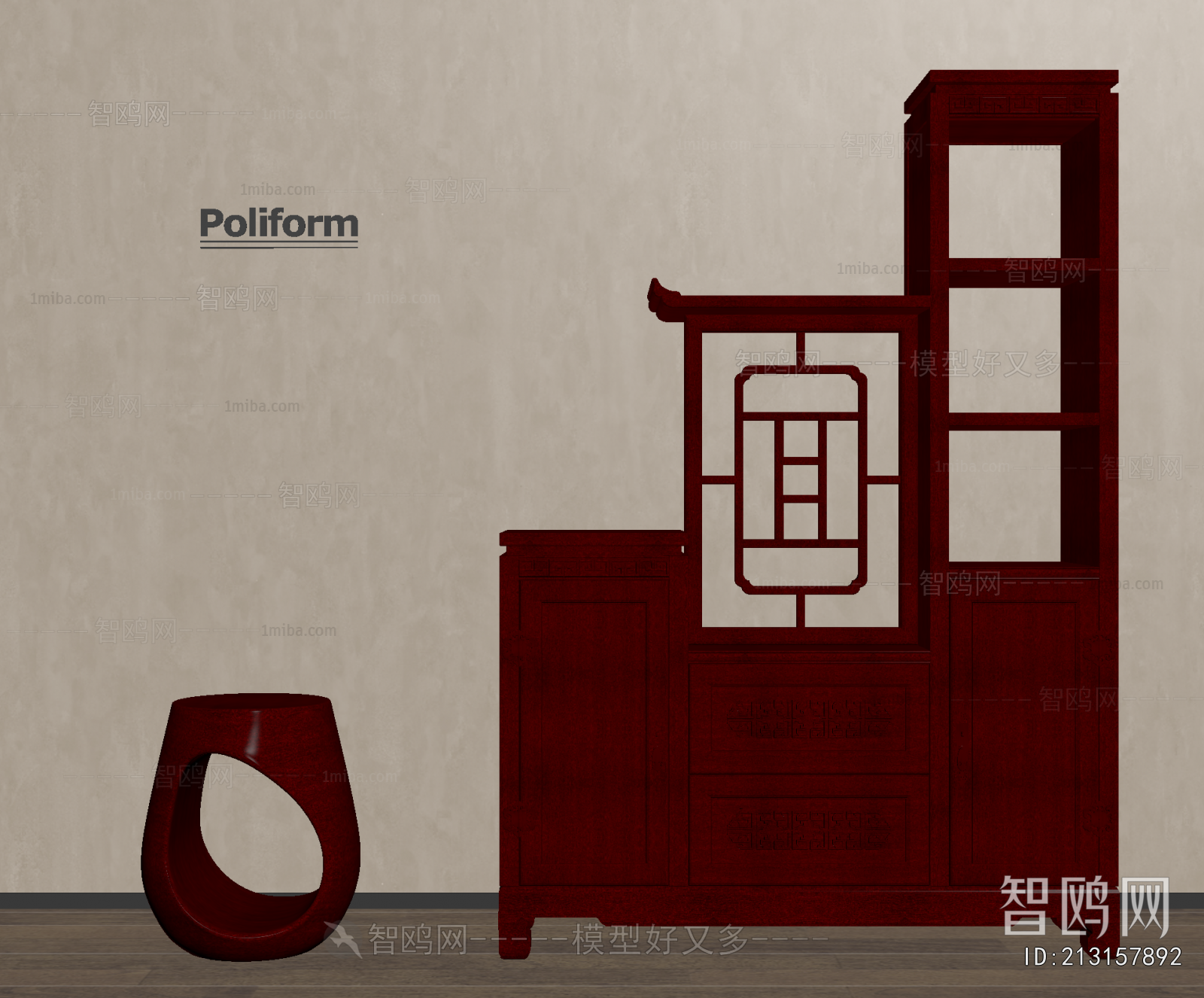 New Chinese Style Entrance Cabinet