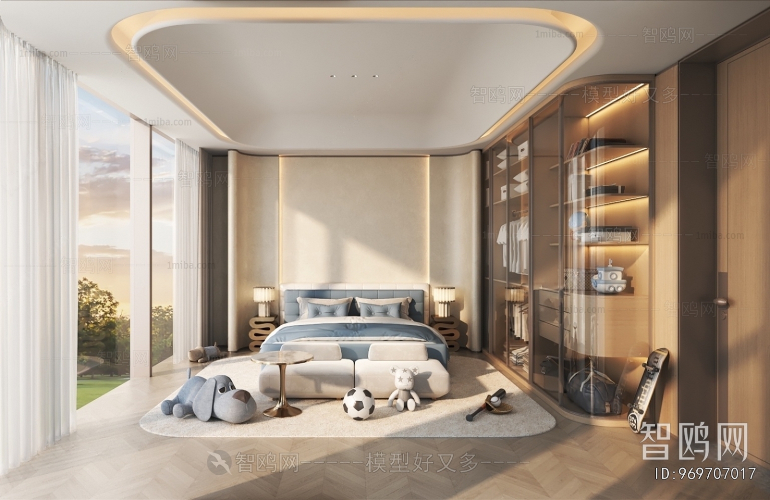 Modern Boy's Room And Son's Room