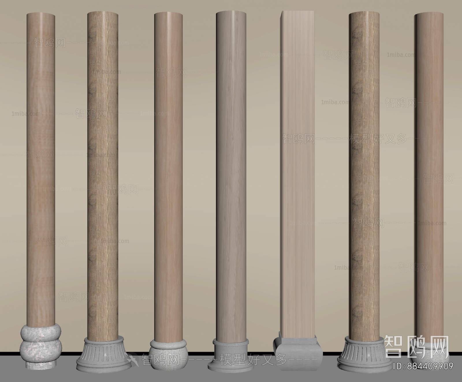 New Chinese Style Column