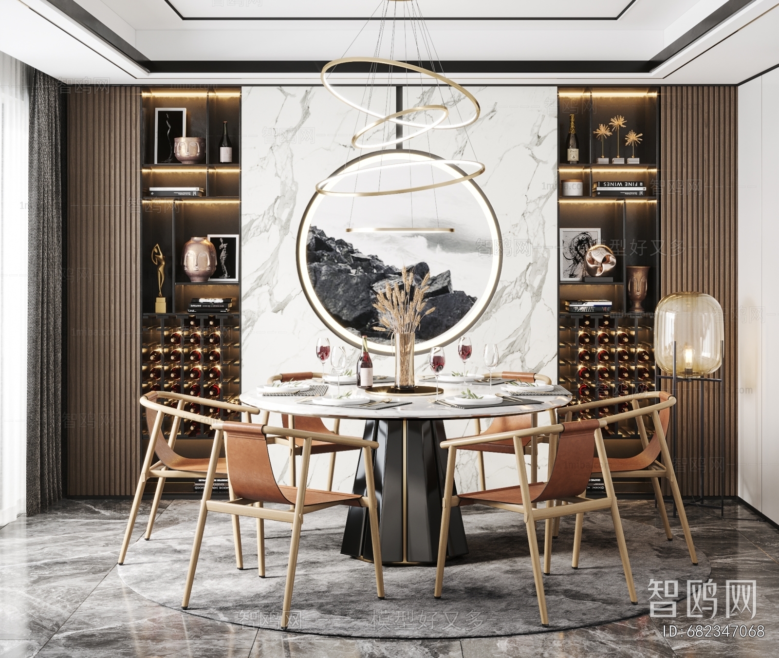 New Chinese Style Dining Room
