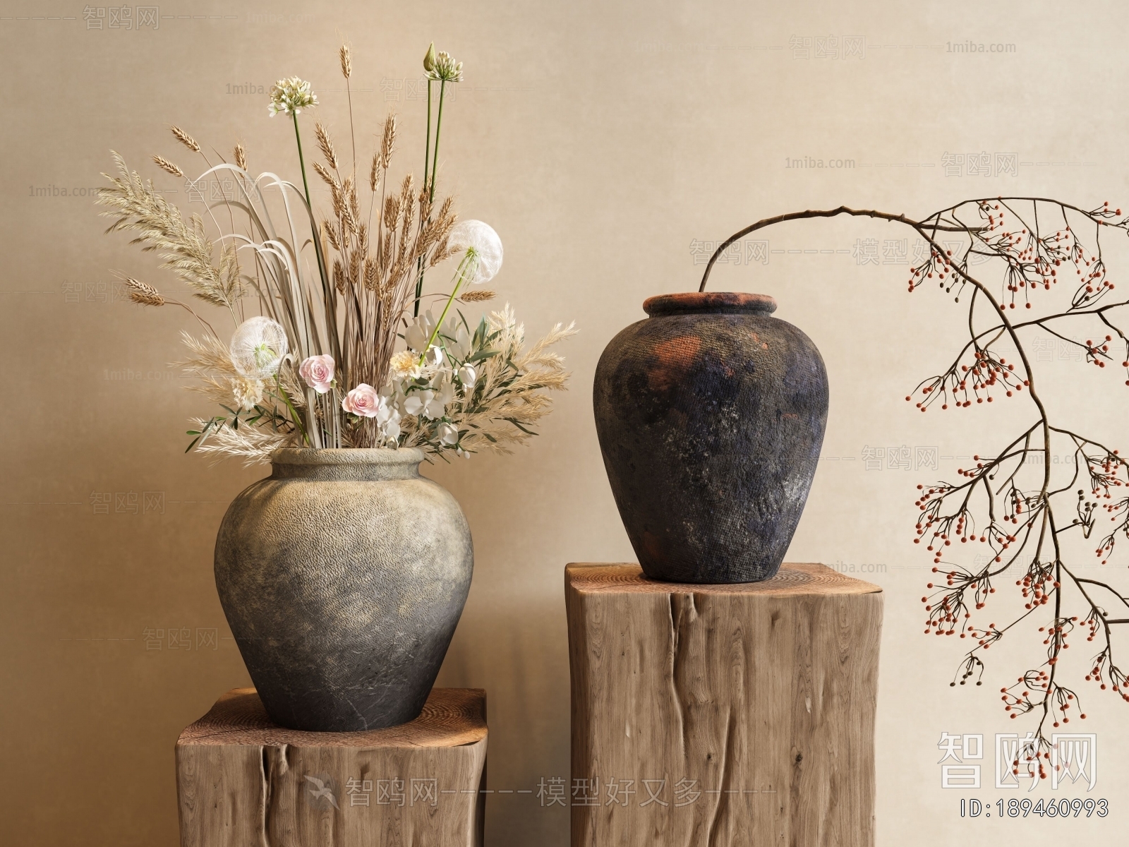 Wabi-sabi Style Flower Arrangement