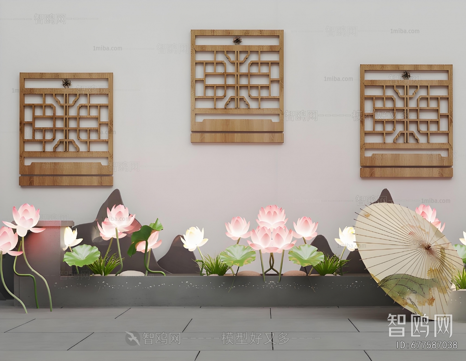 New Chinese Style Plant Landscaping