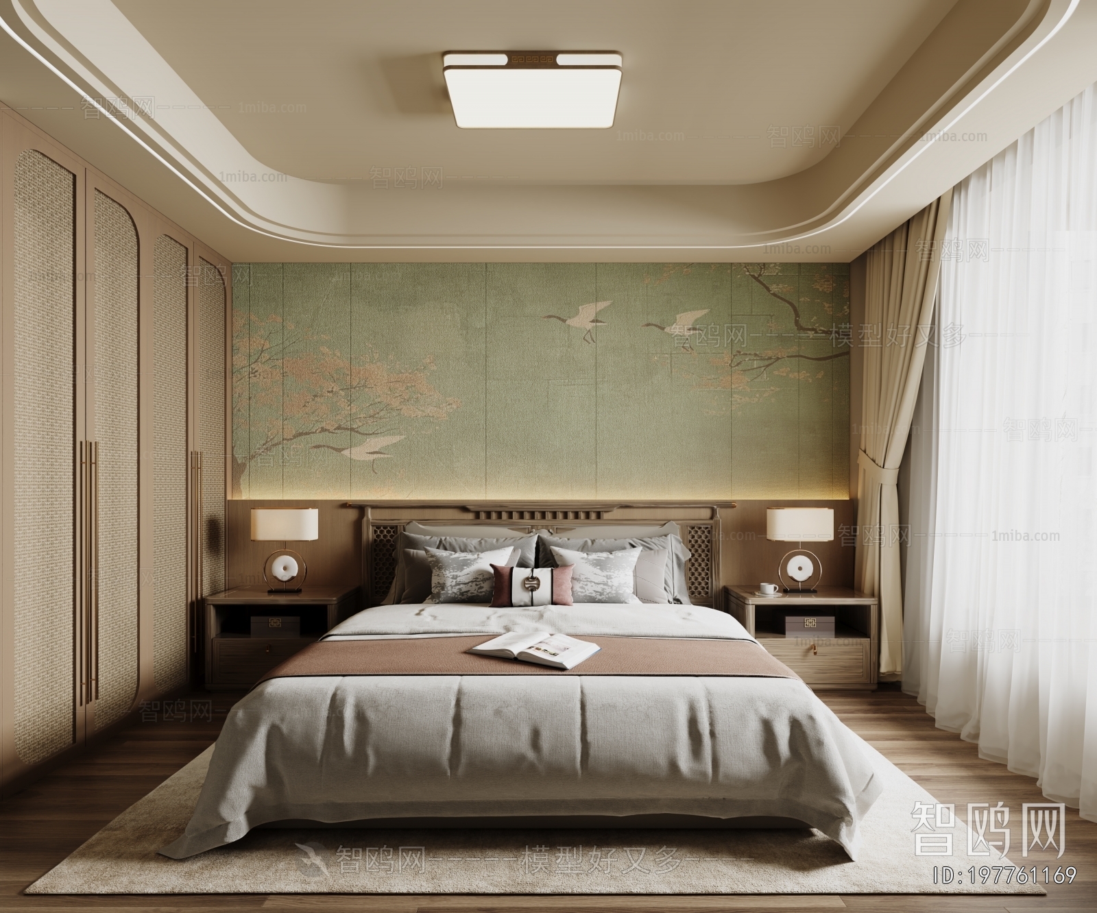New Chinese Style Bedroom