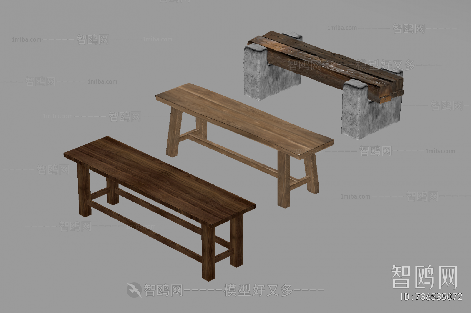 New Chinese Style Bench