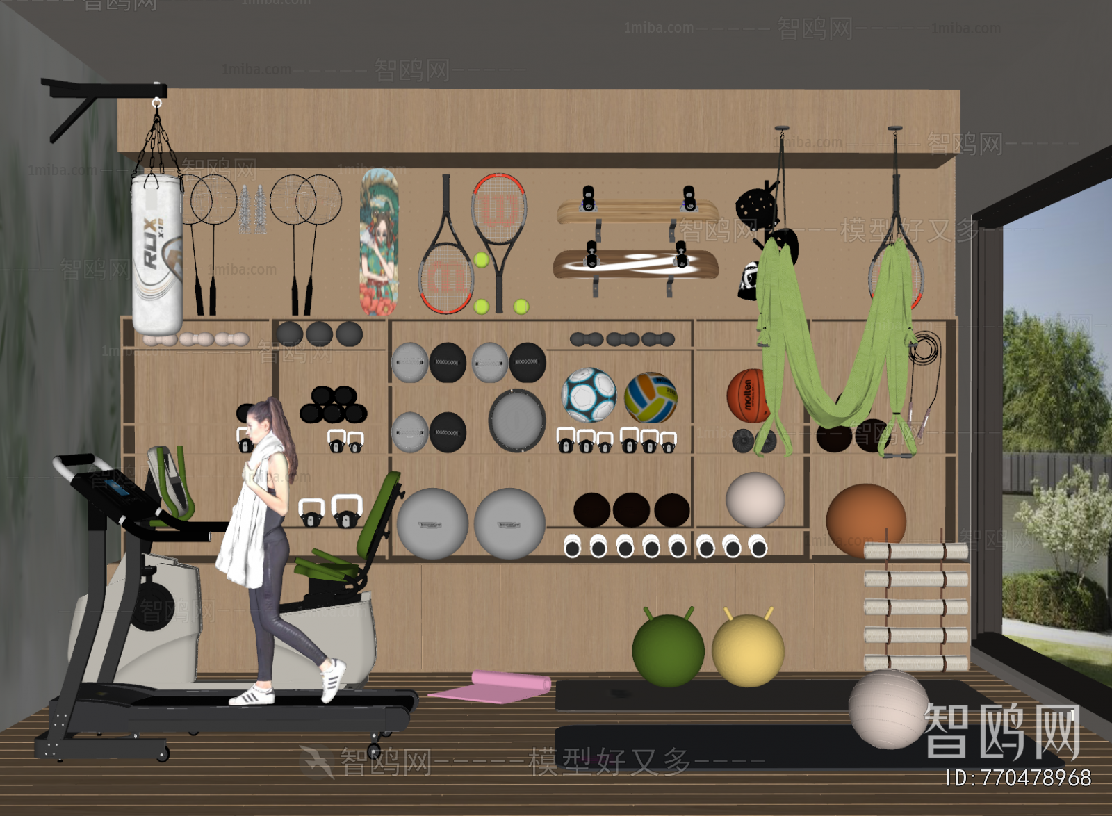 Modern Home Fitness Room