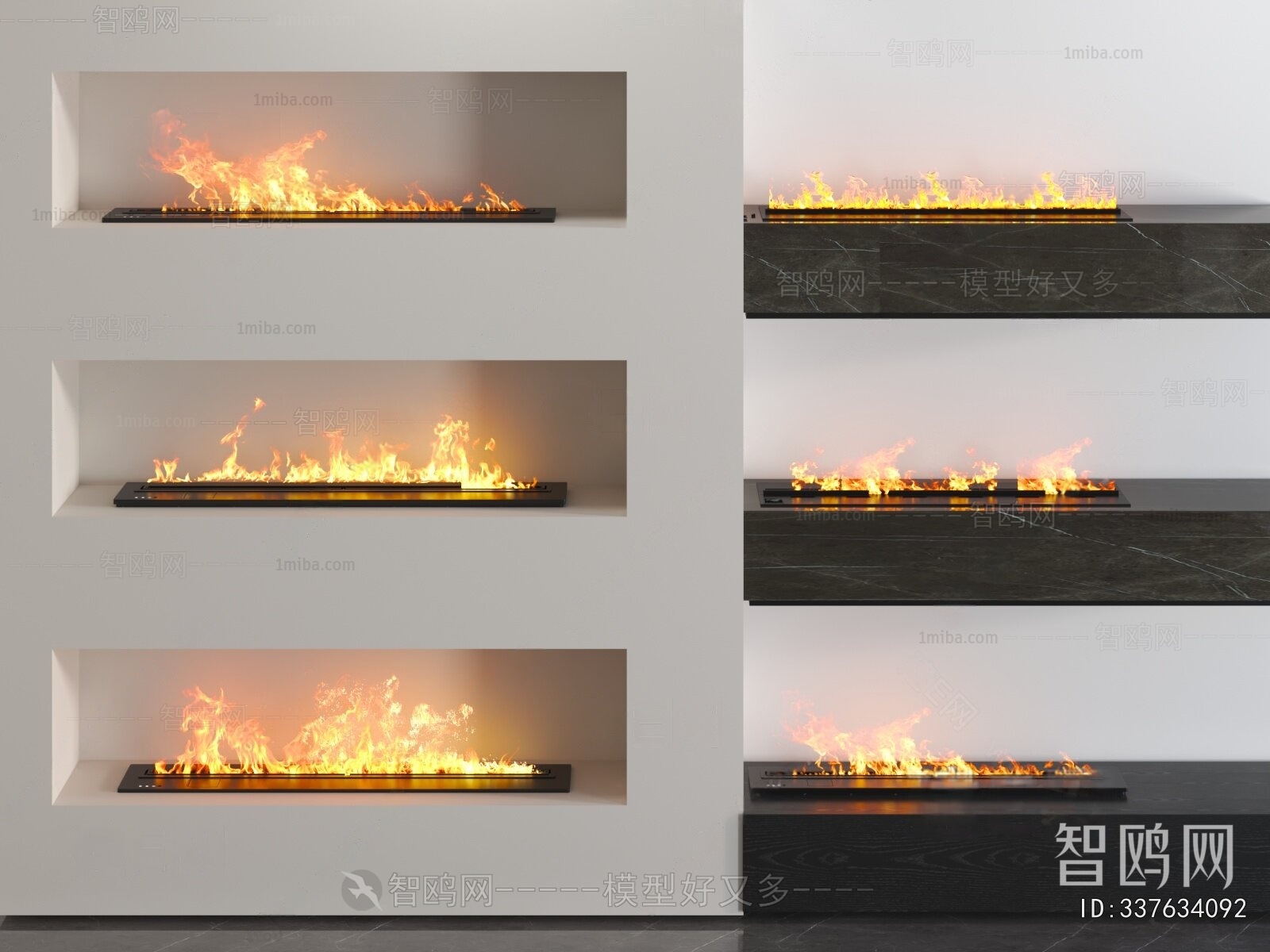 Modern Electronic Fireplace