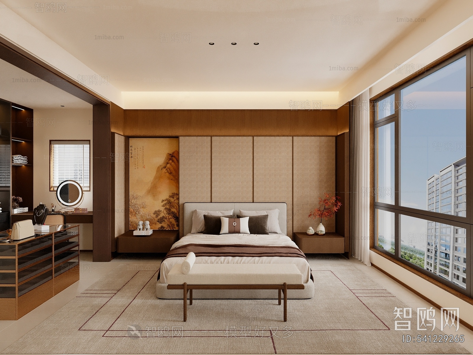 New Chinese Style A Living Room