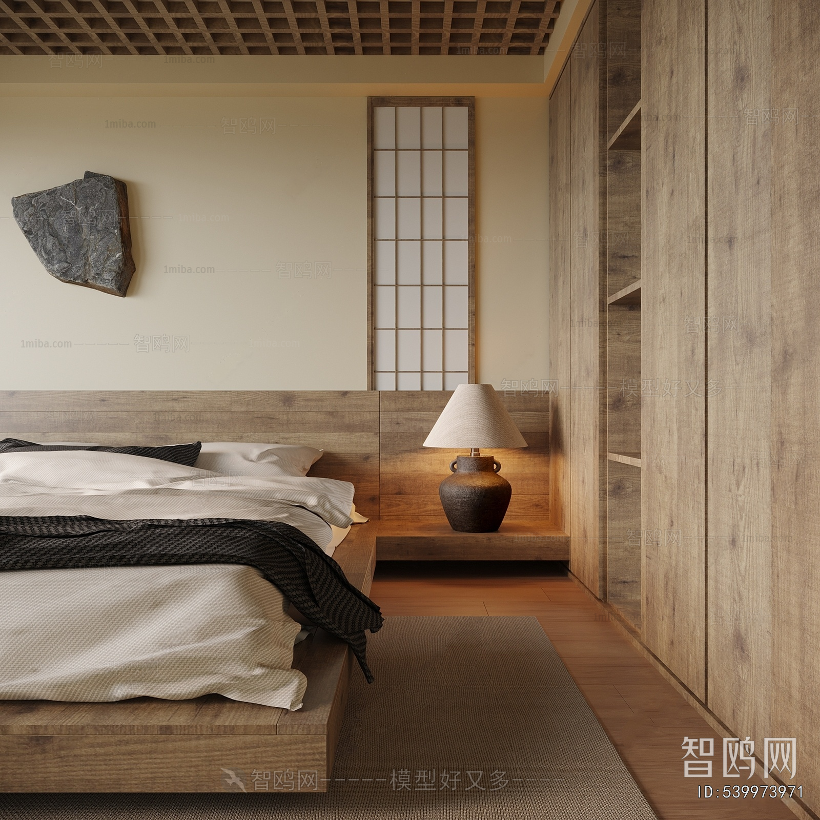 Wabi-sabi Style Bedroom