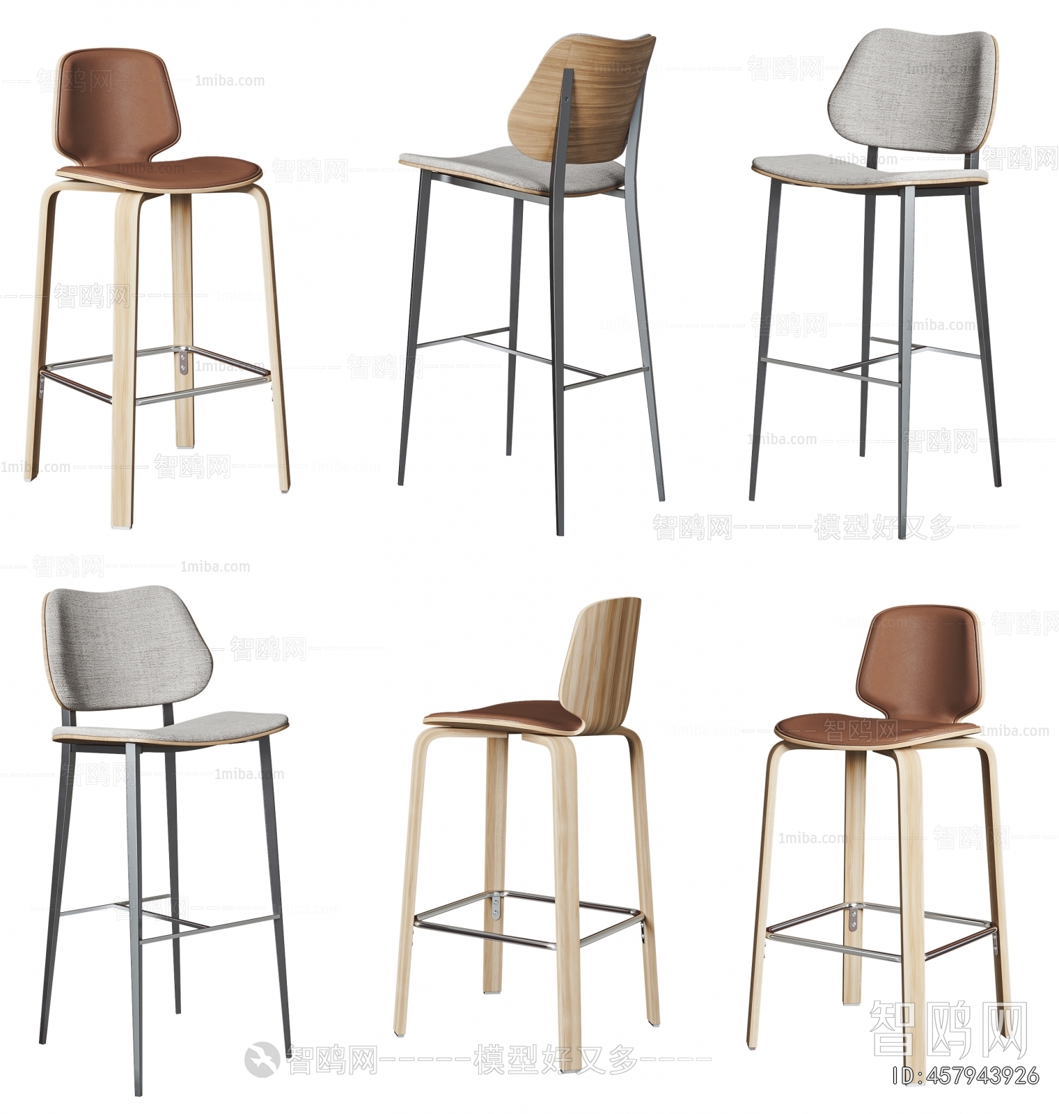Nordic Style Bar Chair