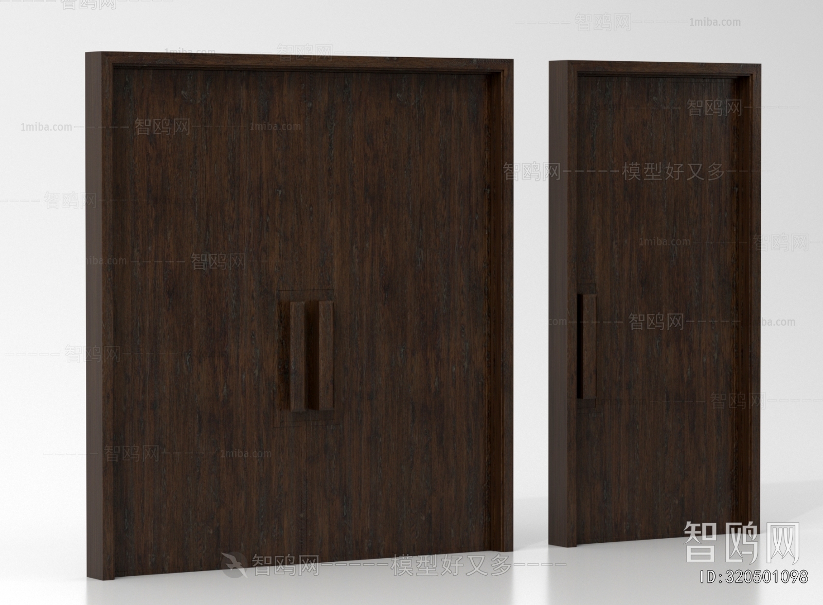 Wabi-sabi Style Double Door