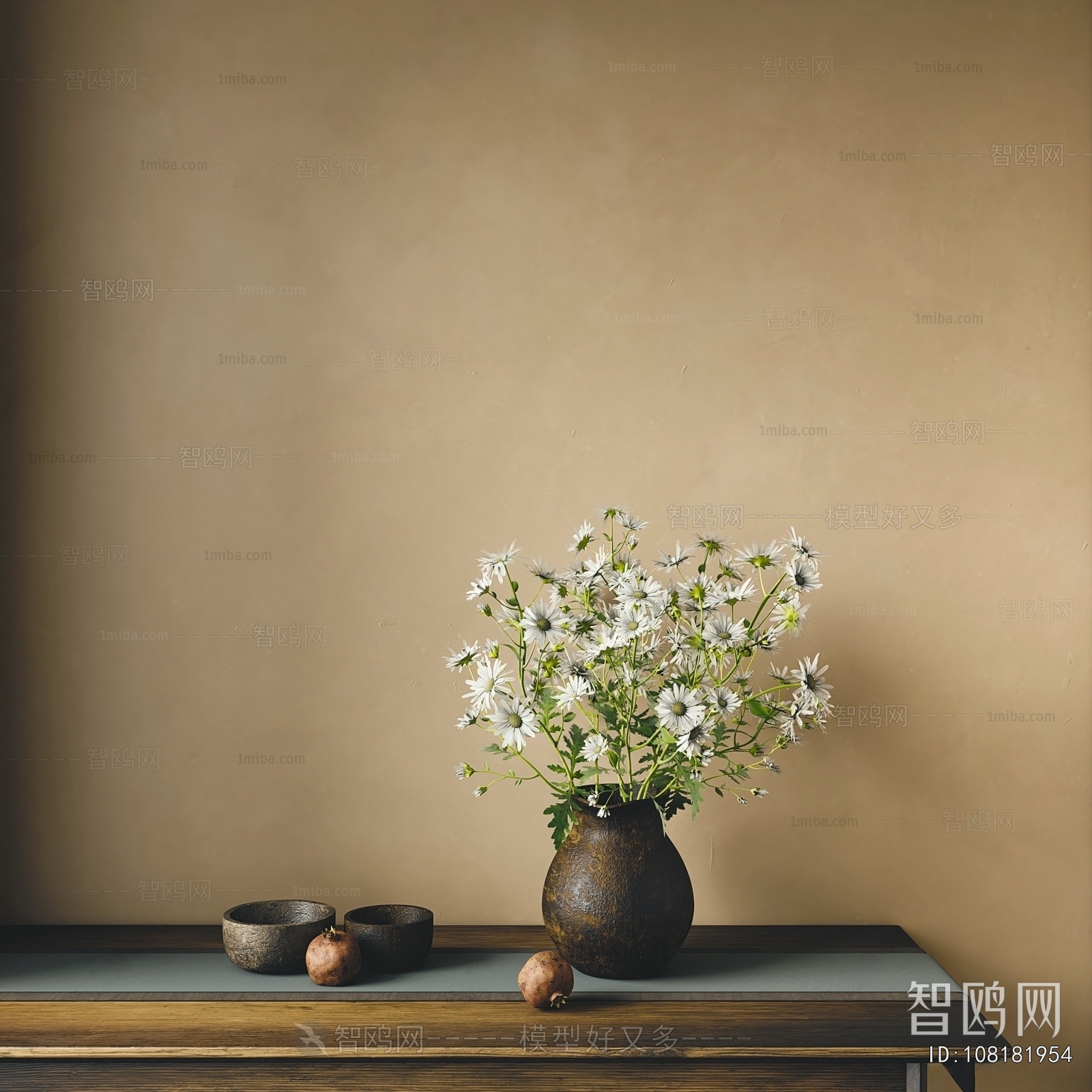 Wabi-sabi Style Flower Arrangement