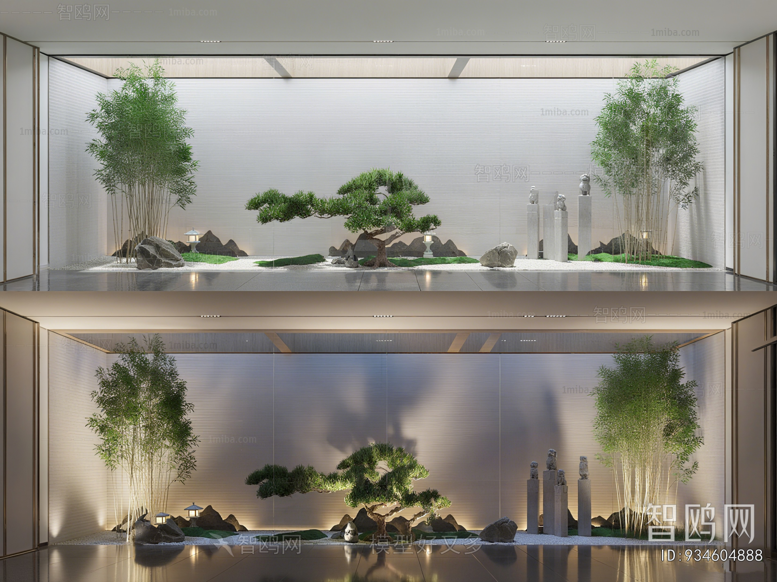 New Chinese Style Plant Landscaping